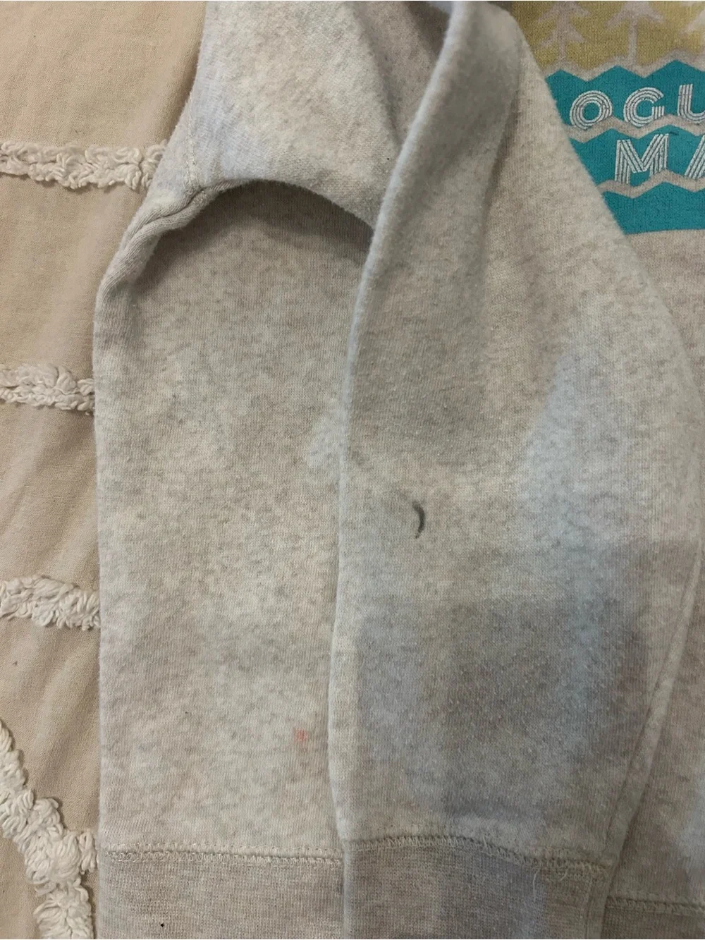 Youth Crewneck Sweatshirt in Heather Gray - Ogunquit Maine Graphic